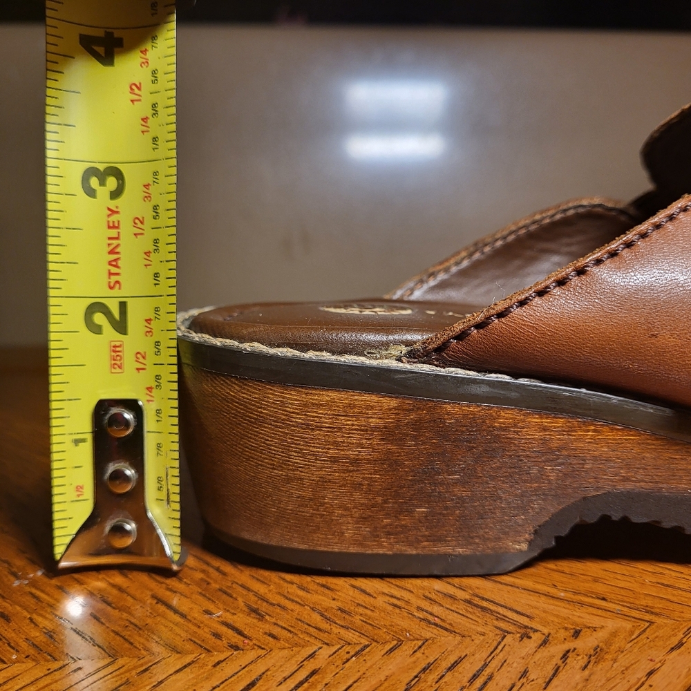 EARTH SHOE Vintage Leather Clogs With Decorative Buckle Women's Sz 7½ EUC - Picture 10 of 10